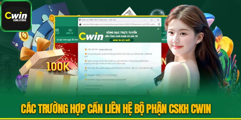 Tình huống nên liên hệ với chăm sóc khách hàng